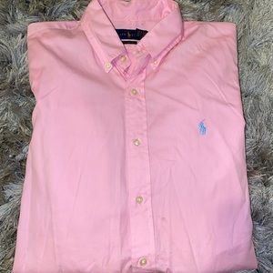 Pink Ralph Lauren Button Down Dress Shirt